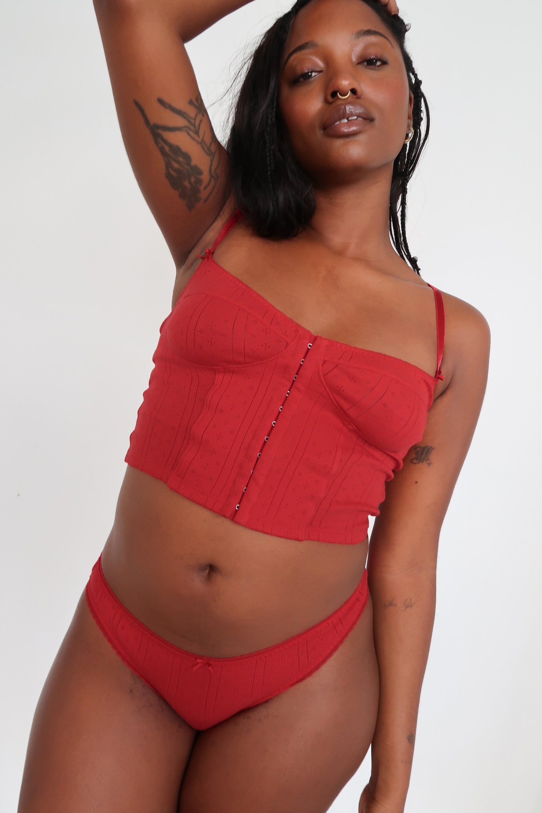 The Corselette Cherry Red