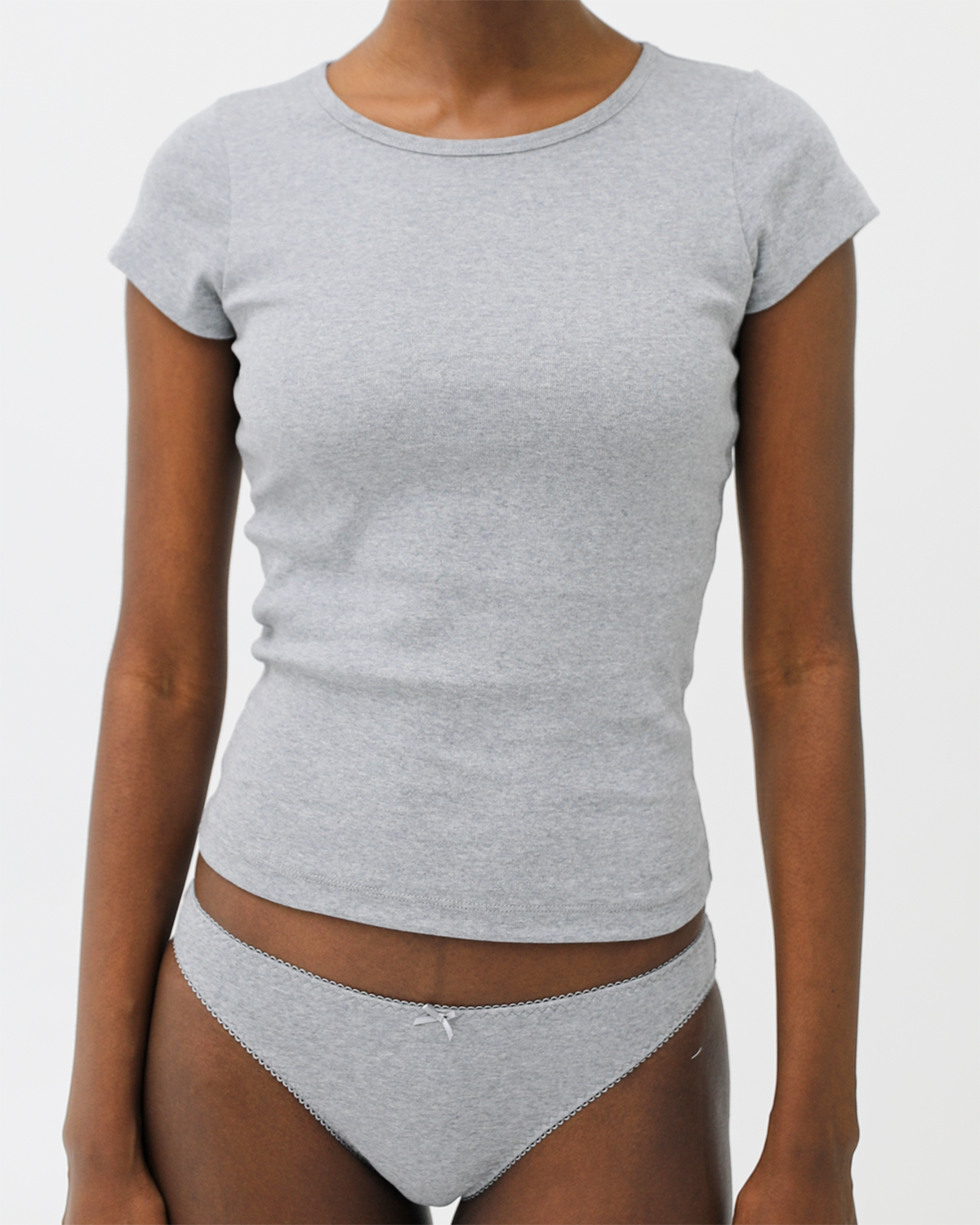 The Baby Tee: Cotton Jersey Grey 5 The Baby Tee: Cotton Jersey Grey