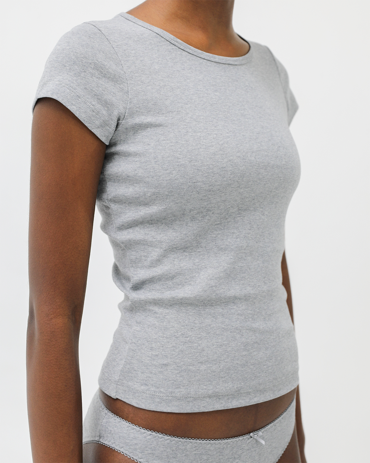 The Baby Tee: Cotton Jersey Grey 6 The Baby Tee: Cotton Jersey Grey