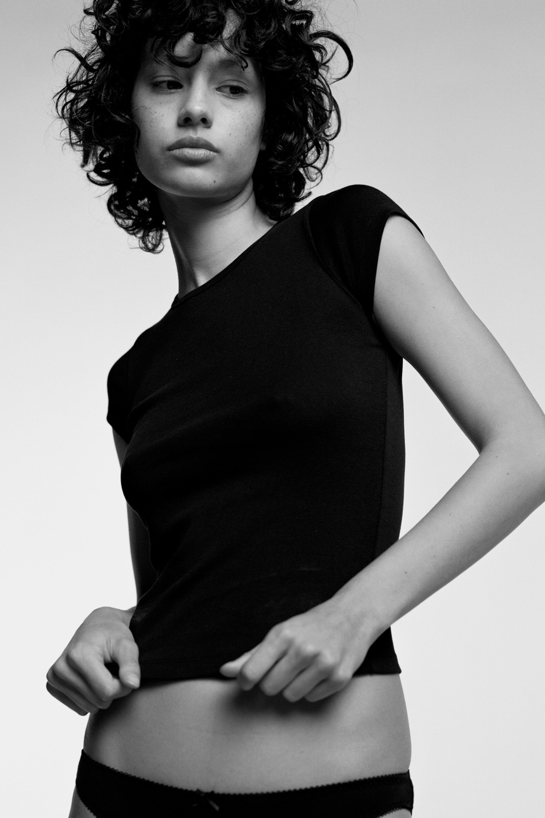 The Baby Tee 2-Pack: Cotton Jersey Black & White