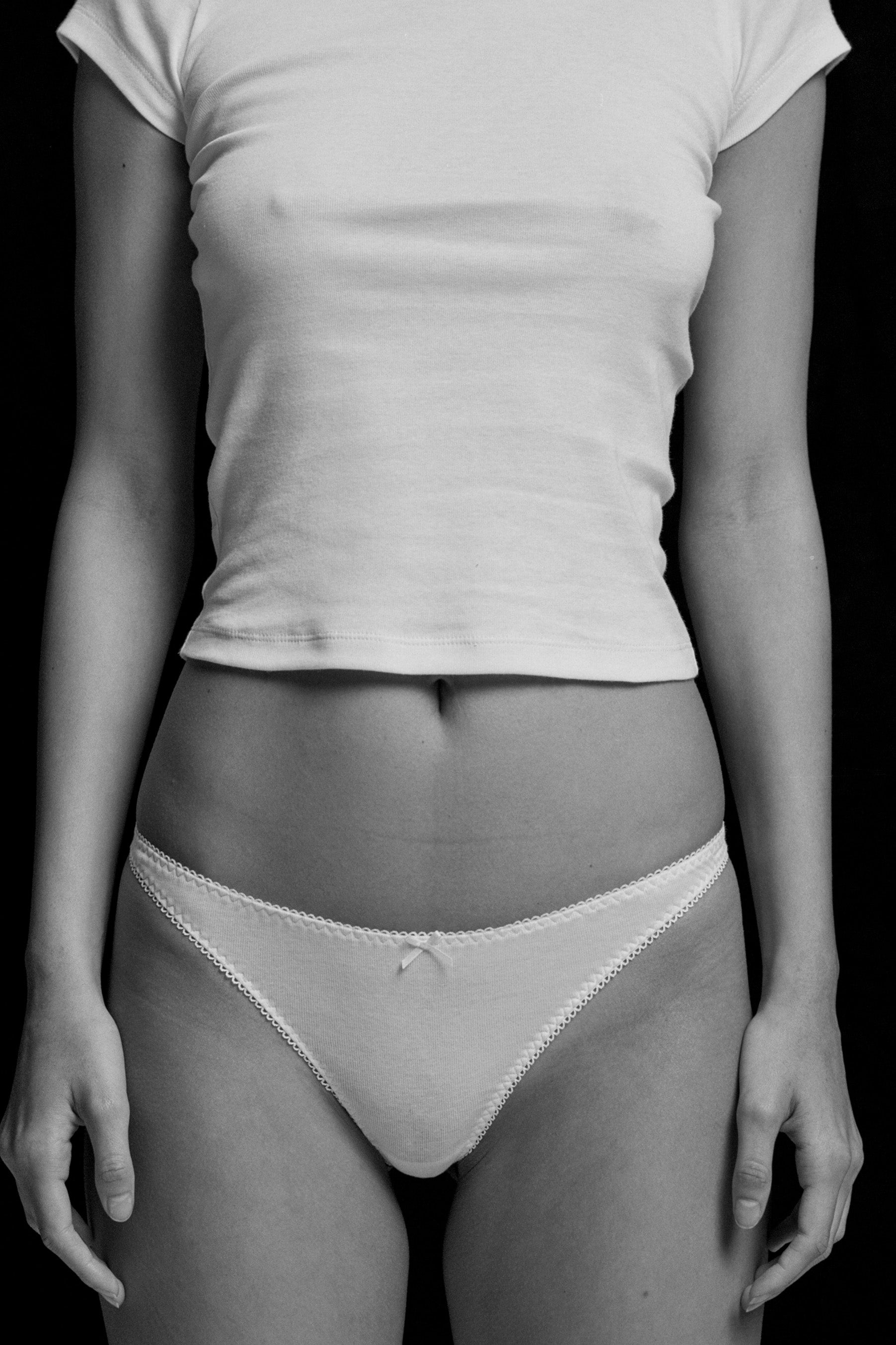 The Thong: Cotton Jersey White