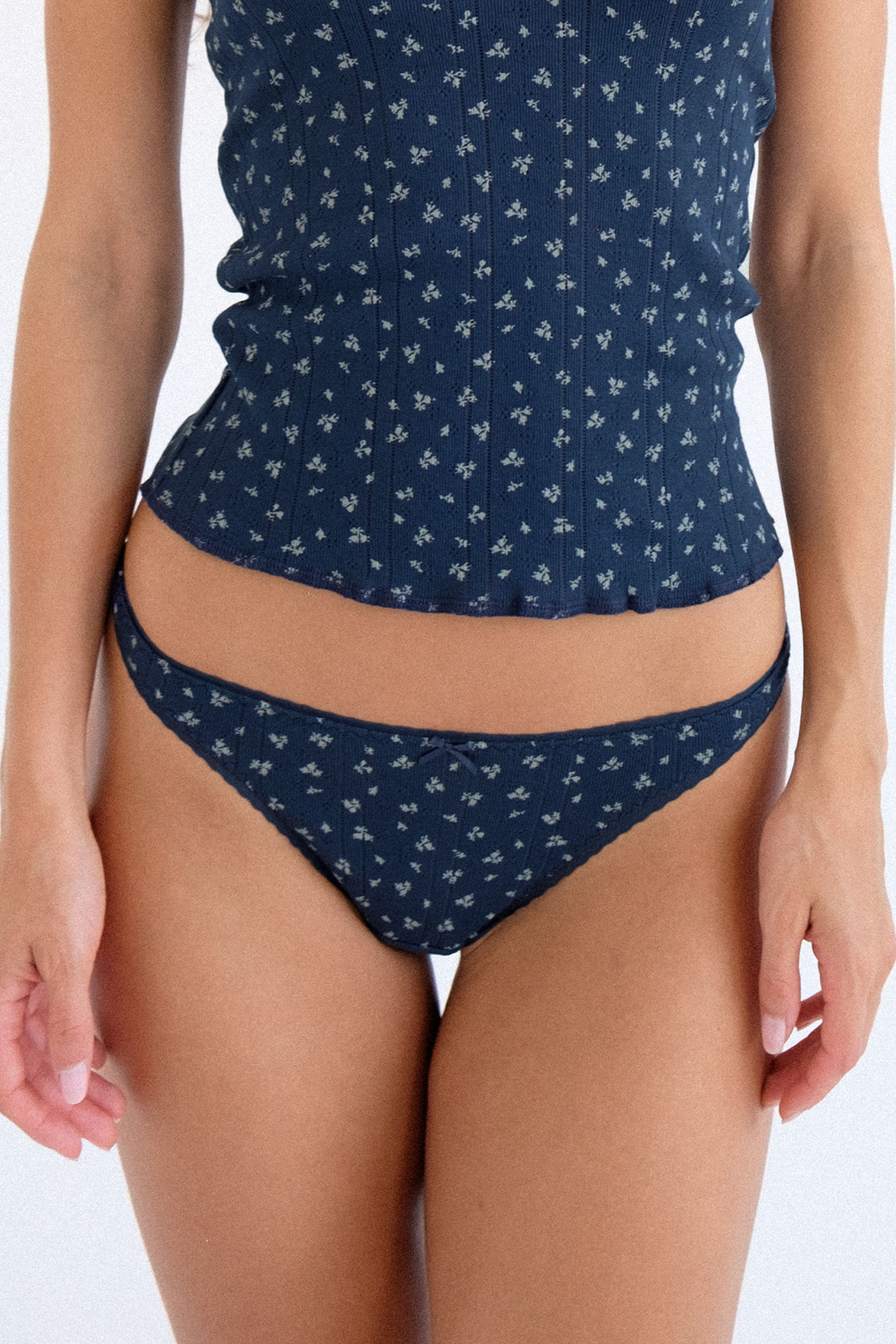 The Thong: 3-Pack Midnight Fields, Cherry Red & White