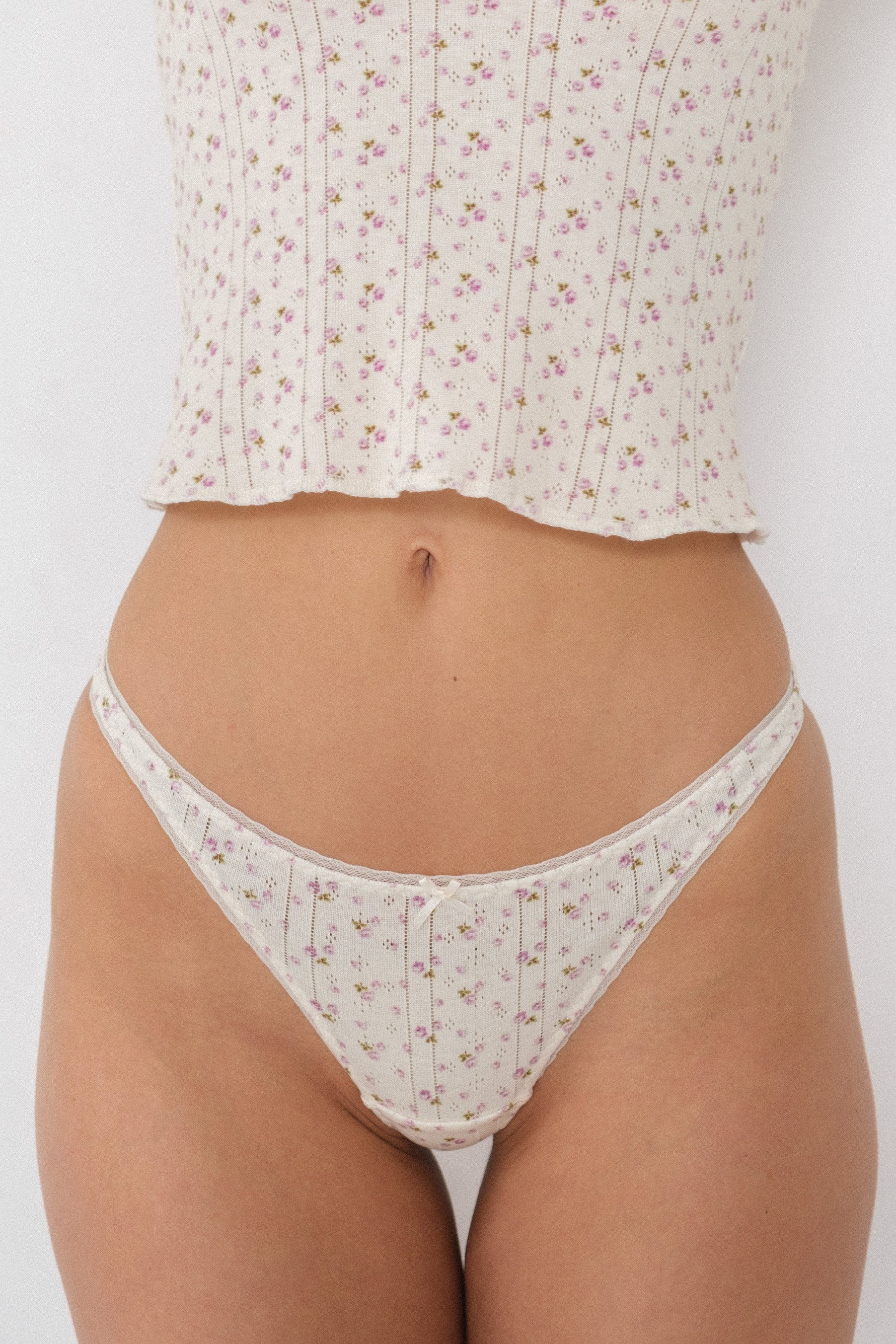 The Thong: 3-Pack Black, English Rose & White