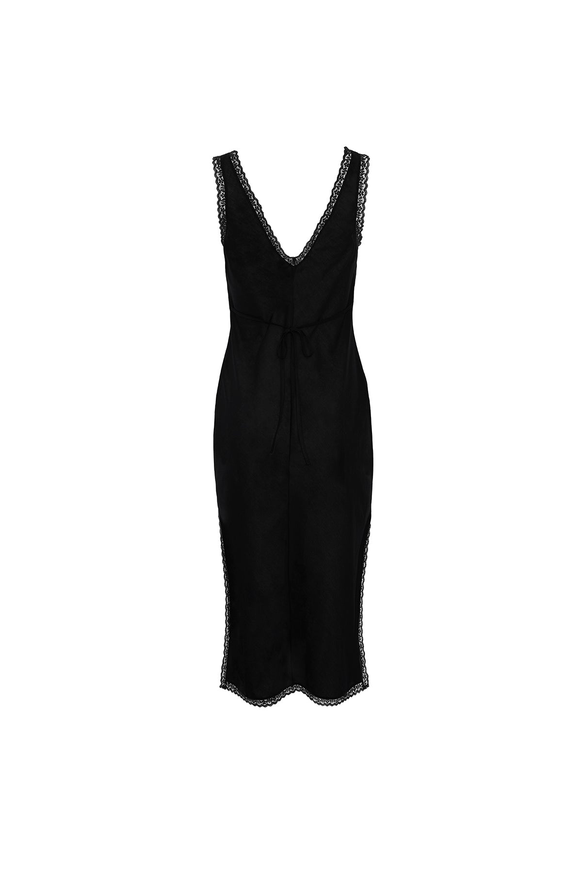 The Iris Slip: Cotton Voile Black 3 The Iris Slip: Cotton Voile Black