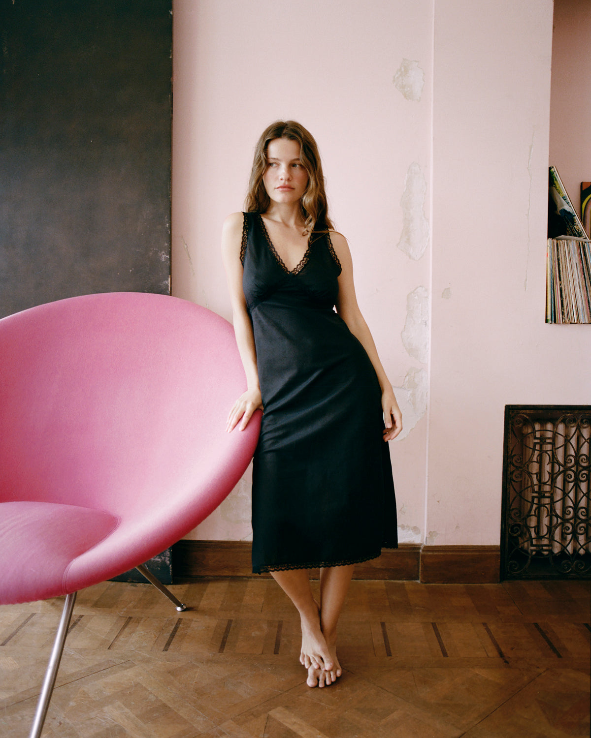 The Iris Slip: Cotton Voile Black 4 The Iris Slip: Cotton Voile Black