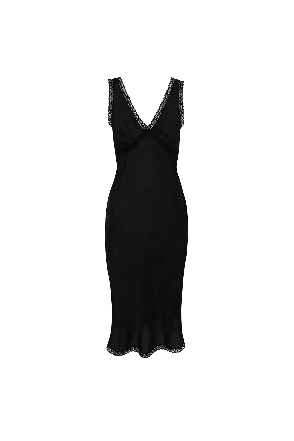 The Iris Slip: Cotton Voile Black 9 The Iris Slip: Cotton Voile Black