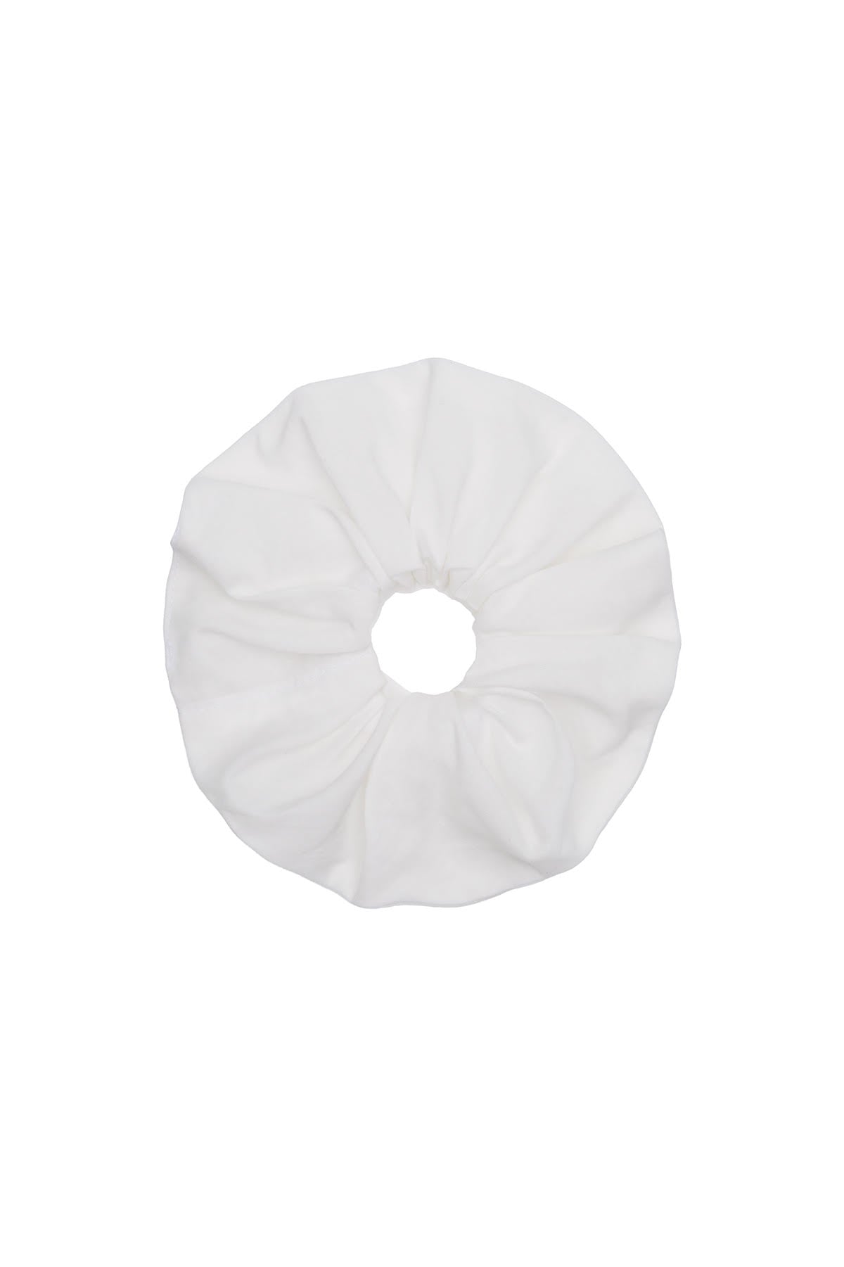 The Oversized Scrunchie: Cotton Voile White