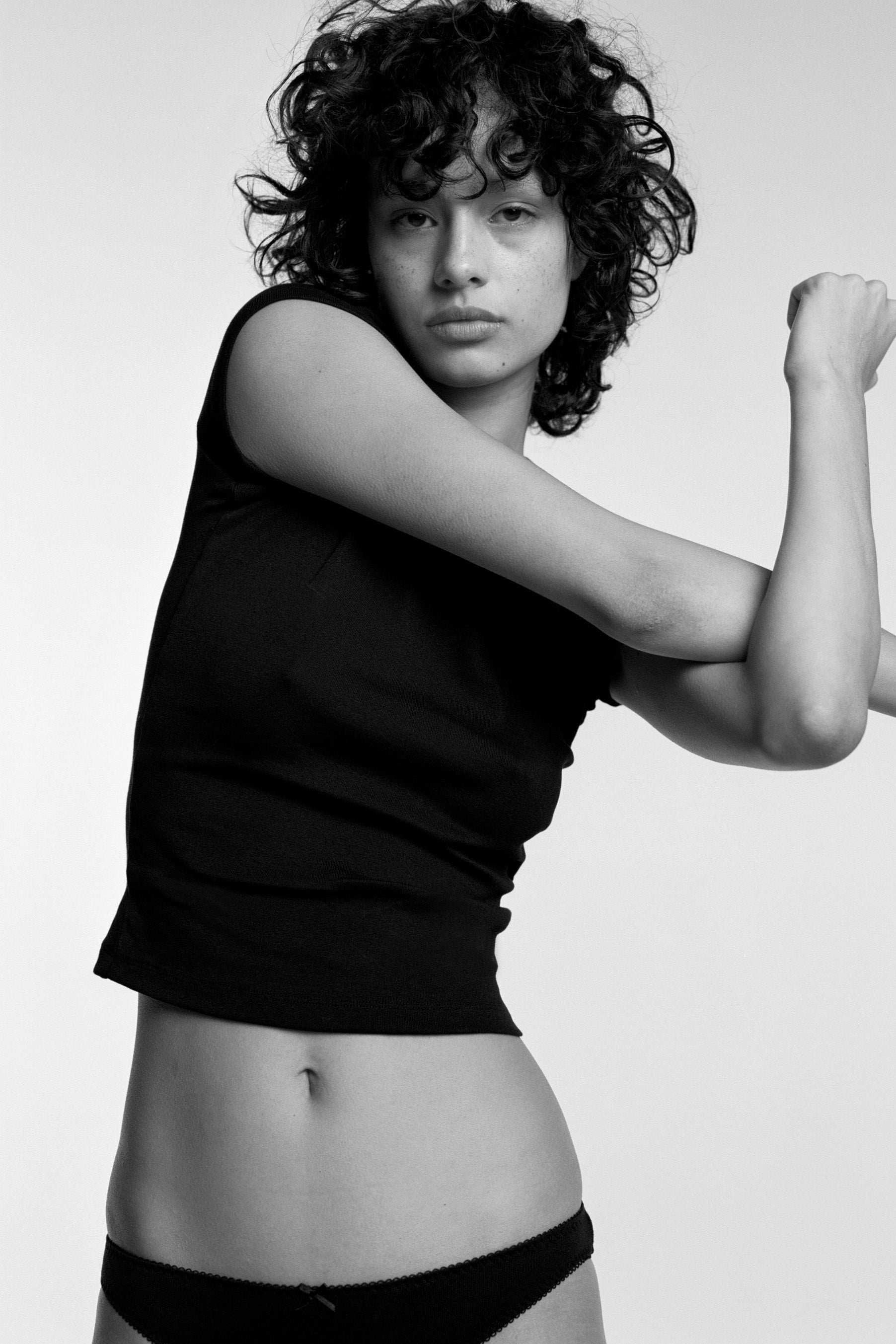The Baby Tee: Cotton Jersey Black