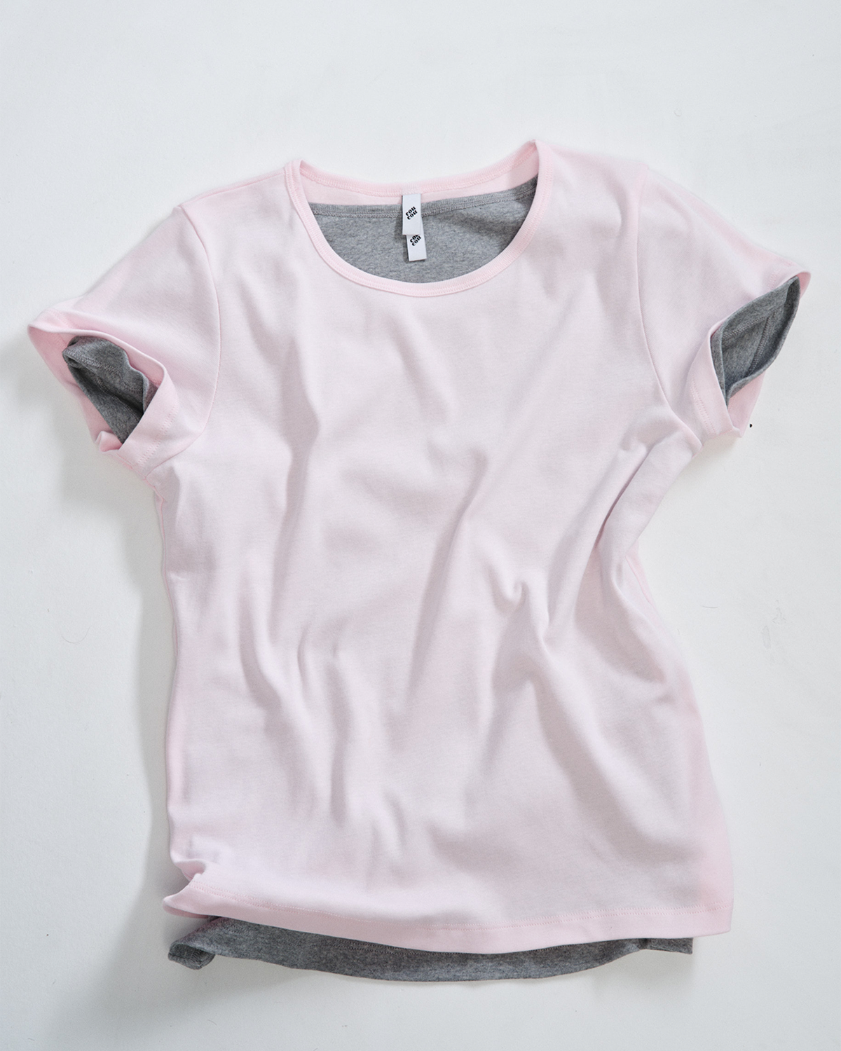 The Baby Tee: Cotton Jersey Baby Pink