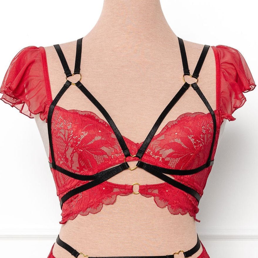 Strappy Heart Harness Top - Black 6 Strappy Heart Harness Top - Black