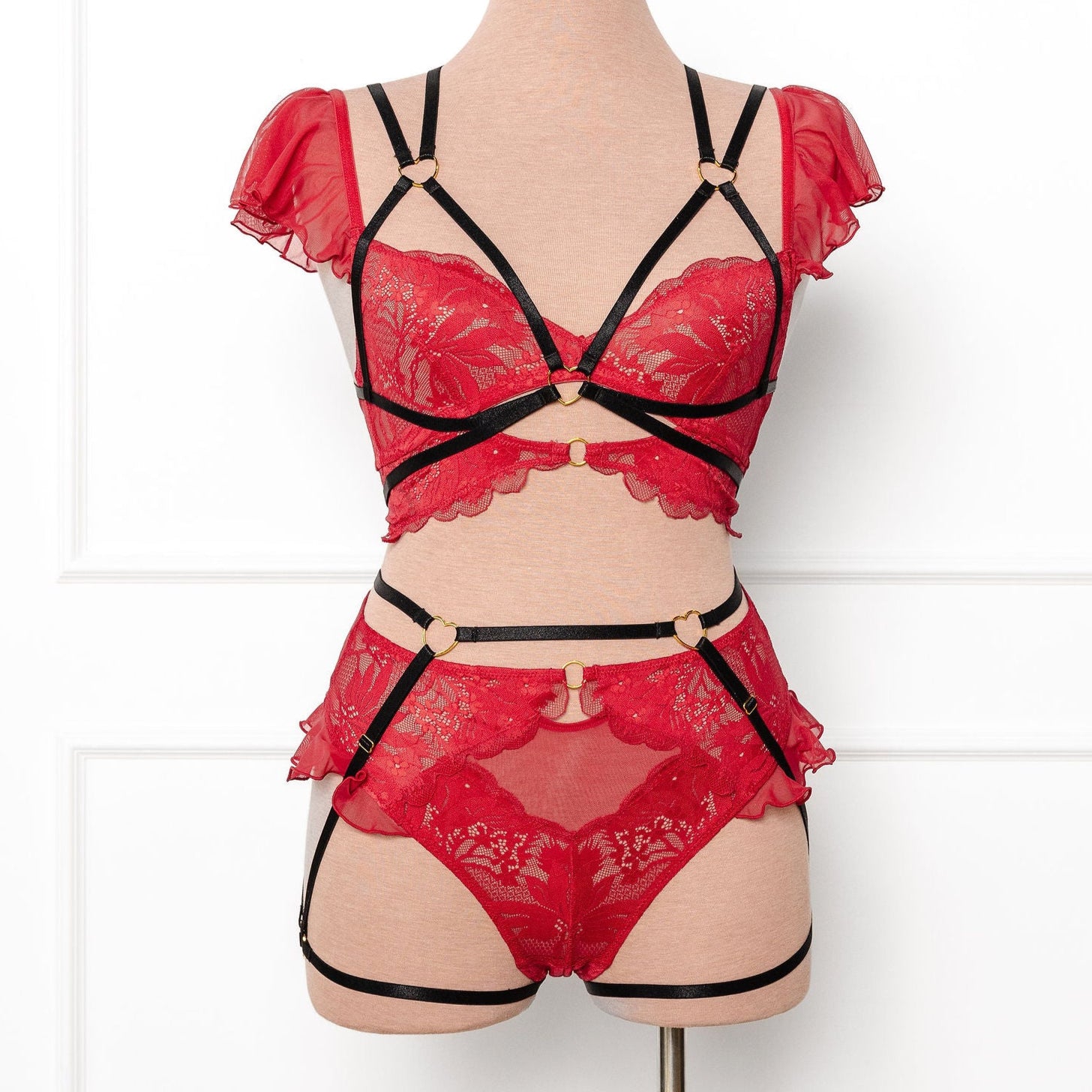 Strappy Heart Harness Top - Black 7 Strappy Heart Harness Top - Black