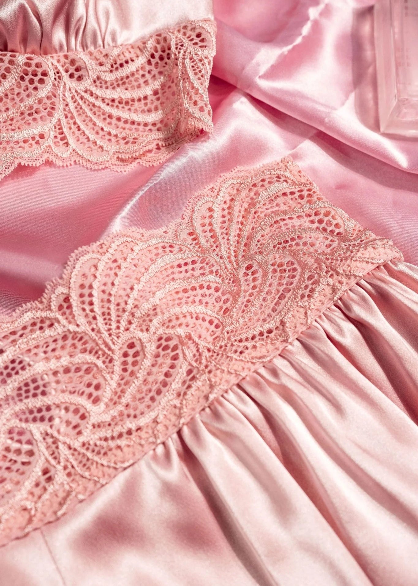 High Waist Lacy Satin Tap Shorts - Blush 10 High Waist Lacy Satin Tap Shorts - Blush