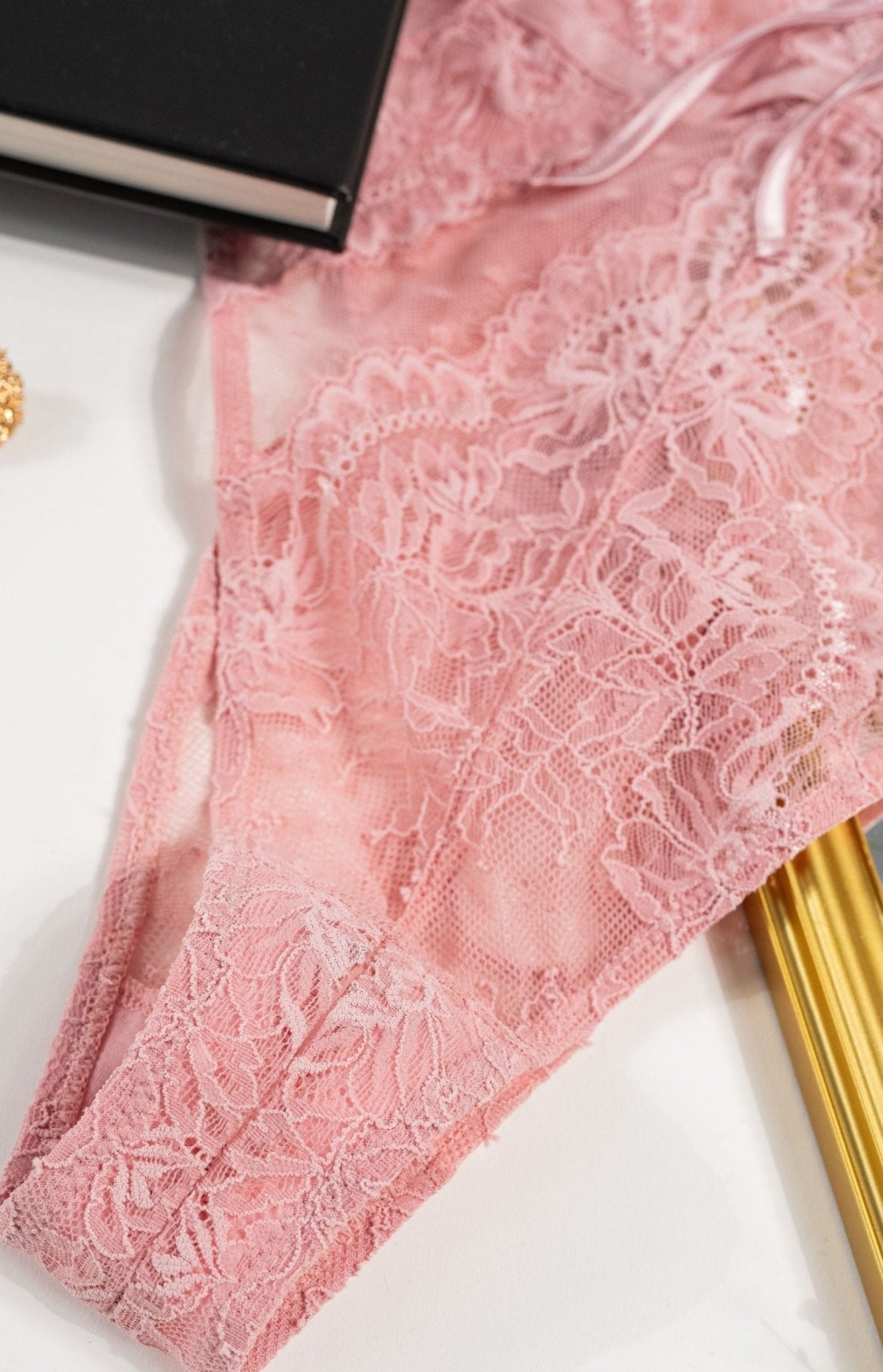 Lacy Crotchless Polka Dot Teddy - Blush 17 Lacy Crotchless Polka Dot Teddy - Blush