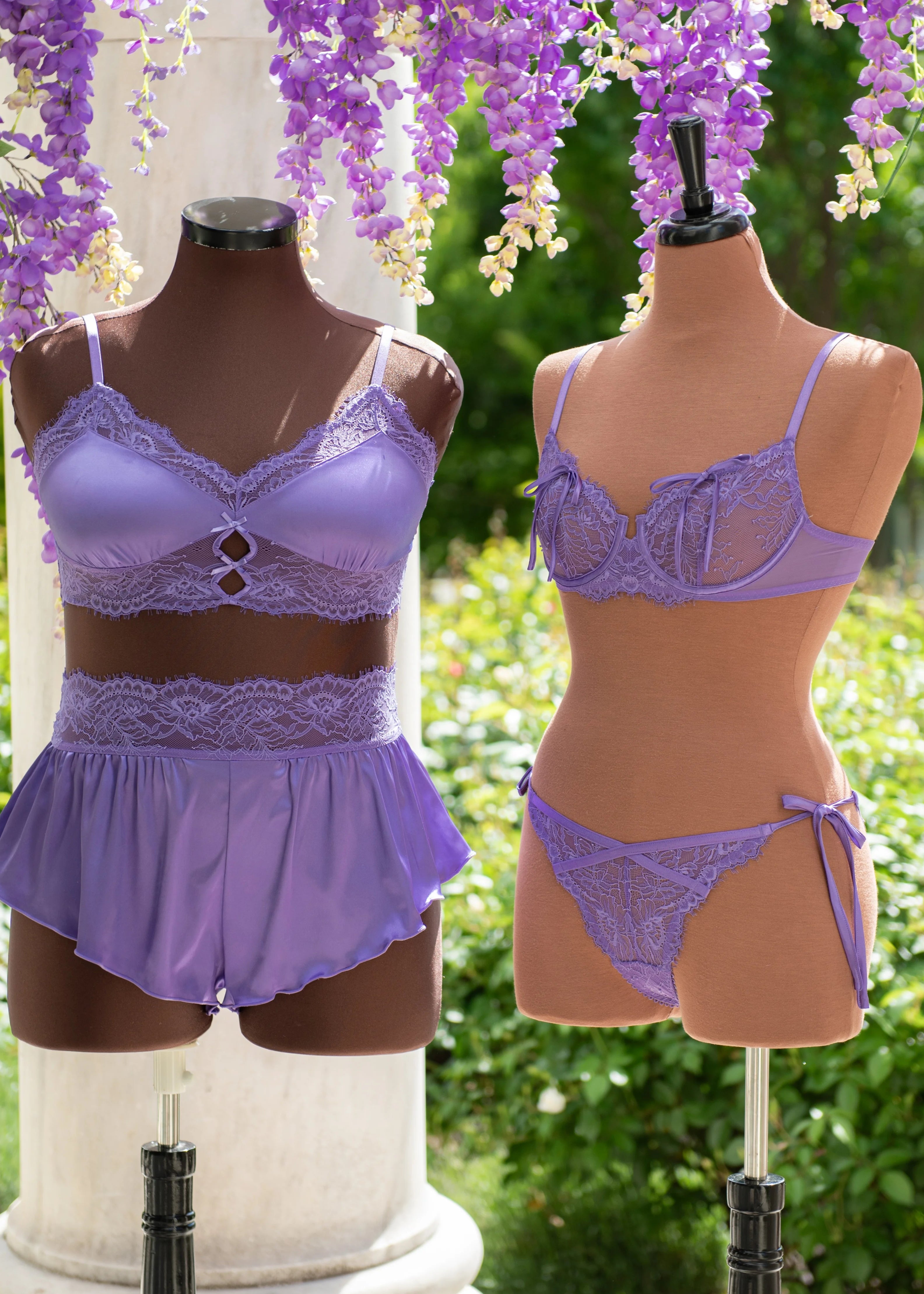 Lacy Side Tie Panty - Wisteria 17 Lacy Side Tie Panty - Wisteria