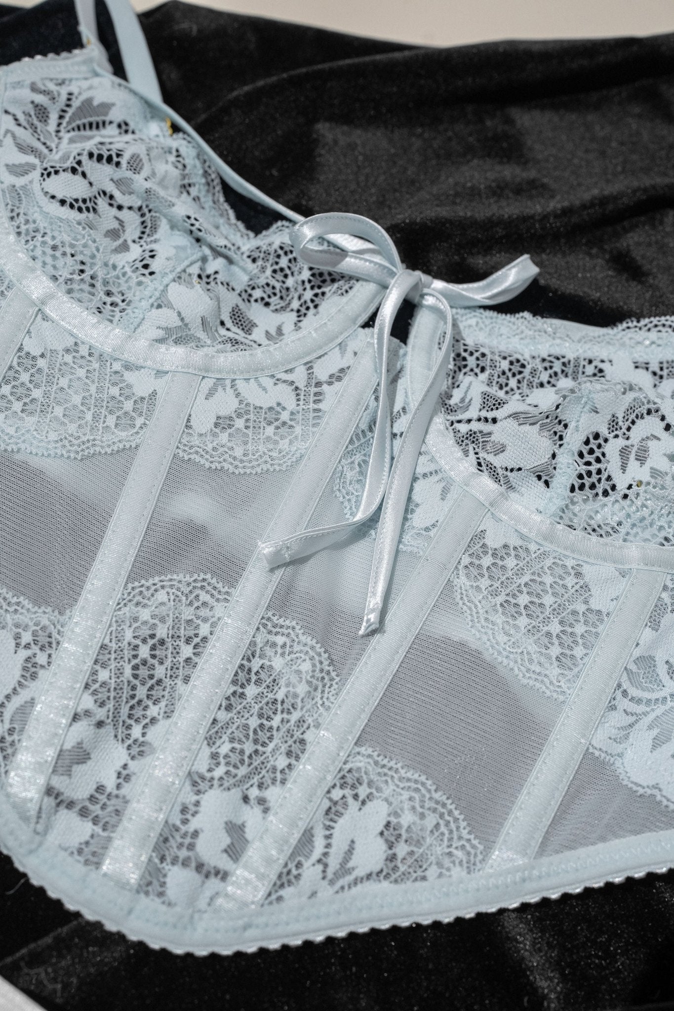 Lacy Underwire Corset - Something Blue 12 Lacy Underwire Corset - Something Blue
