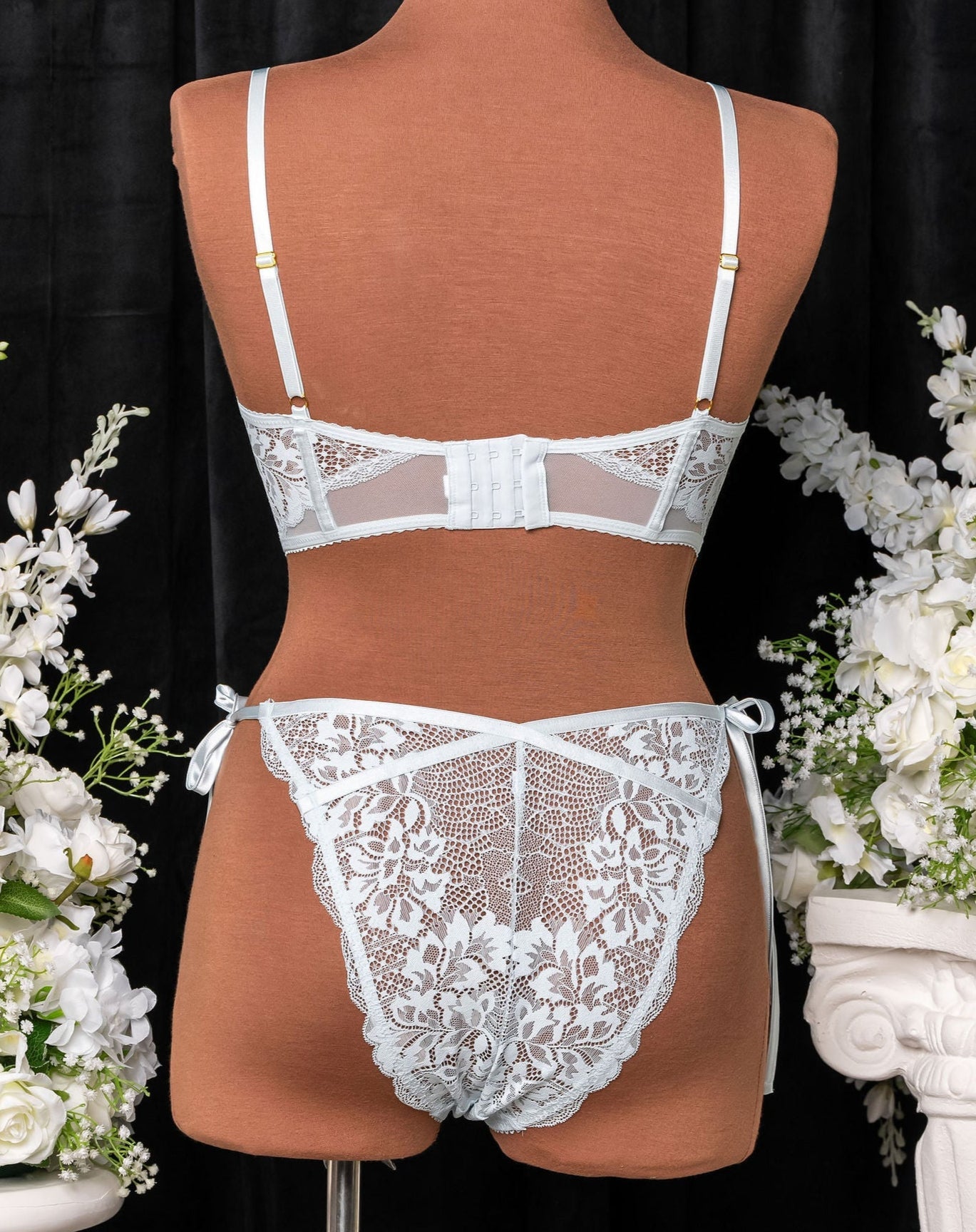 Lacy Underwire Corset - Something Blue 6 Lacy Underwire Corset - Something Blue