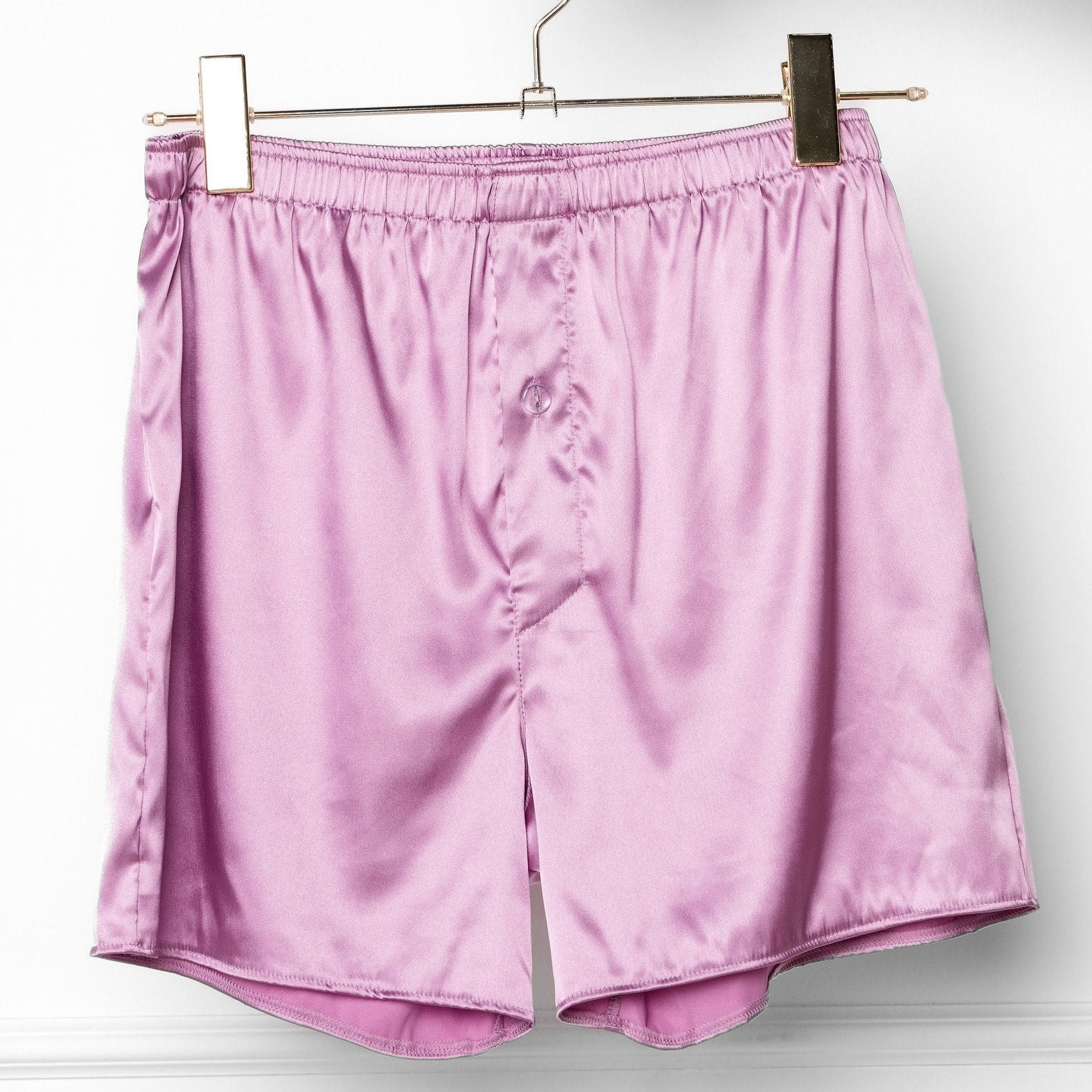 Men's Satin Boxer - Lilac