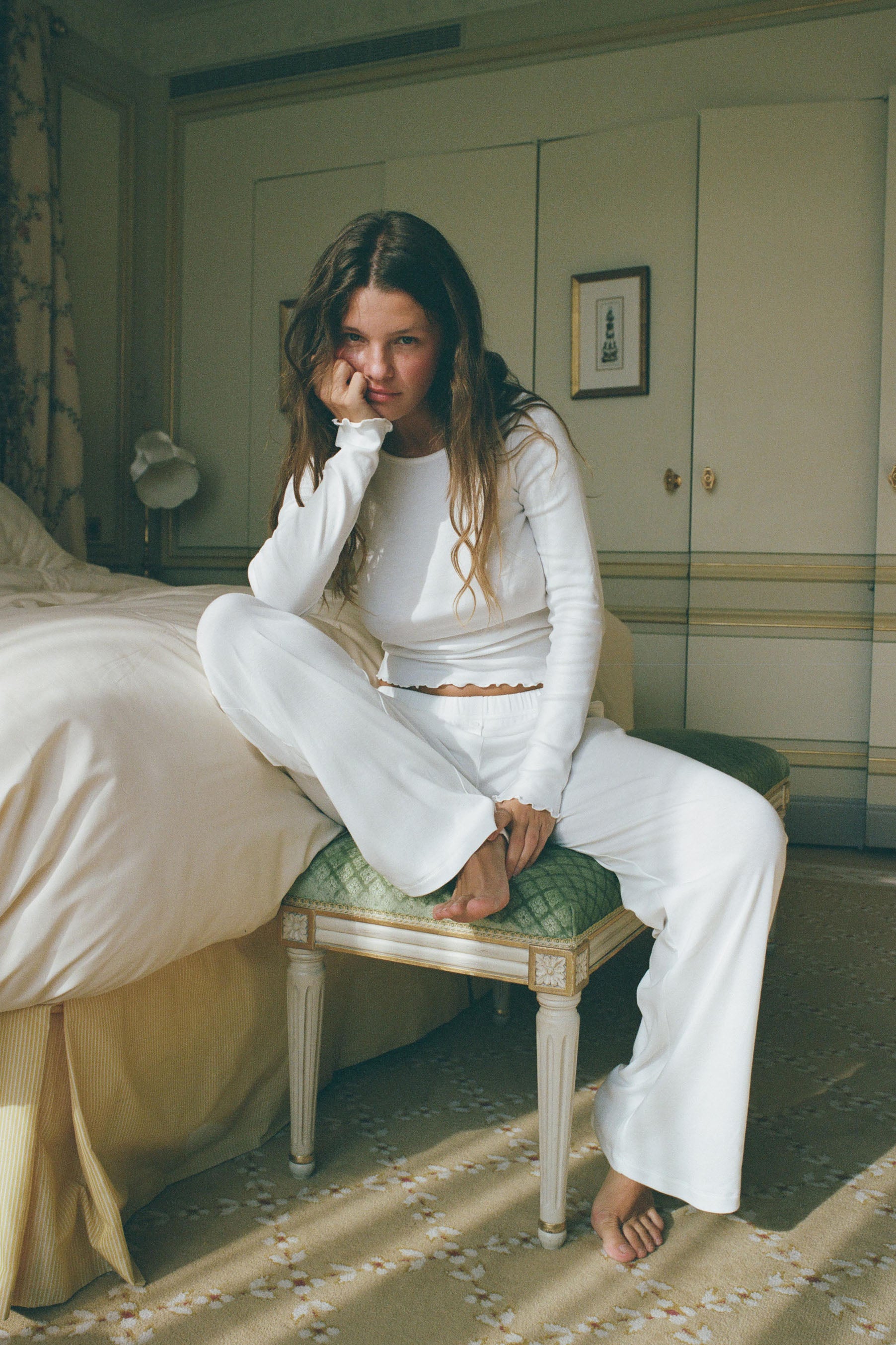 The Pant: Cotton Jersey White