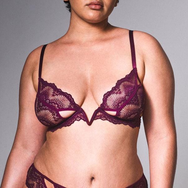Kane V-wire Bra - Cherry - FINAL SALE