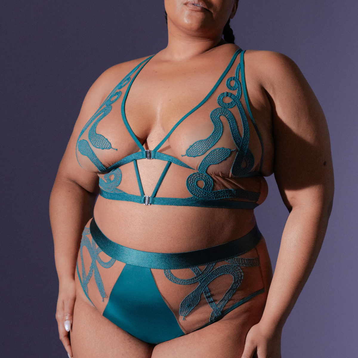 Medusa High-Waisted Bikini - Chameleon - Available in Multiple Nudes 4 Medusa High-Waisted Bikini - Chameleon - Available in Multiple Nudes