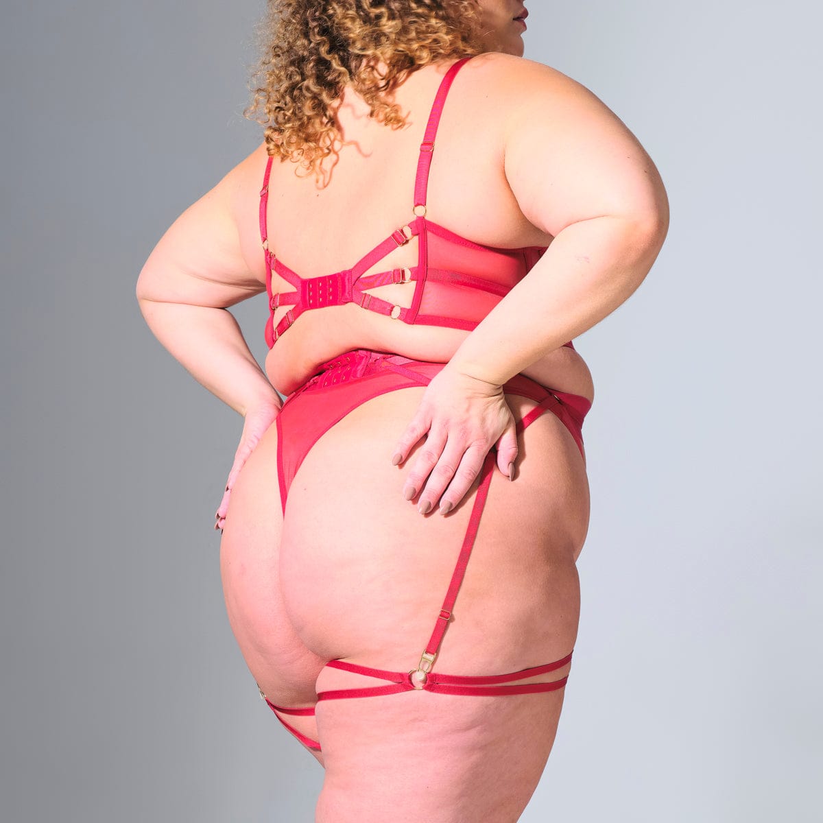 Paramount Garter - Crimson - FINAL SALE 5 Paramount Garter - Crimson - FINAL SALE