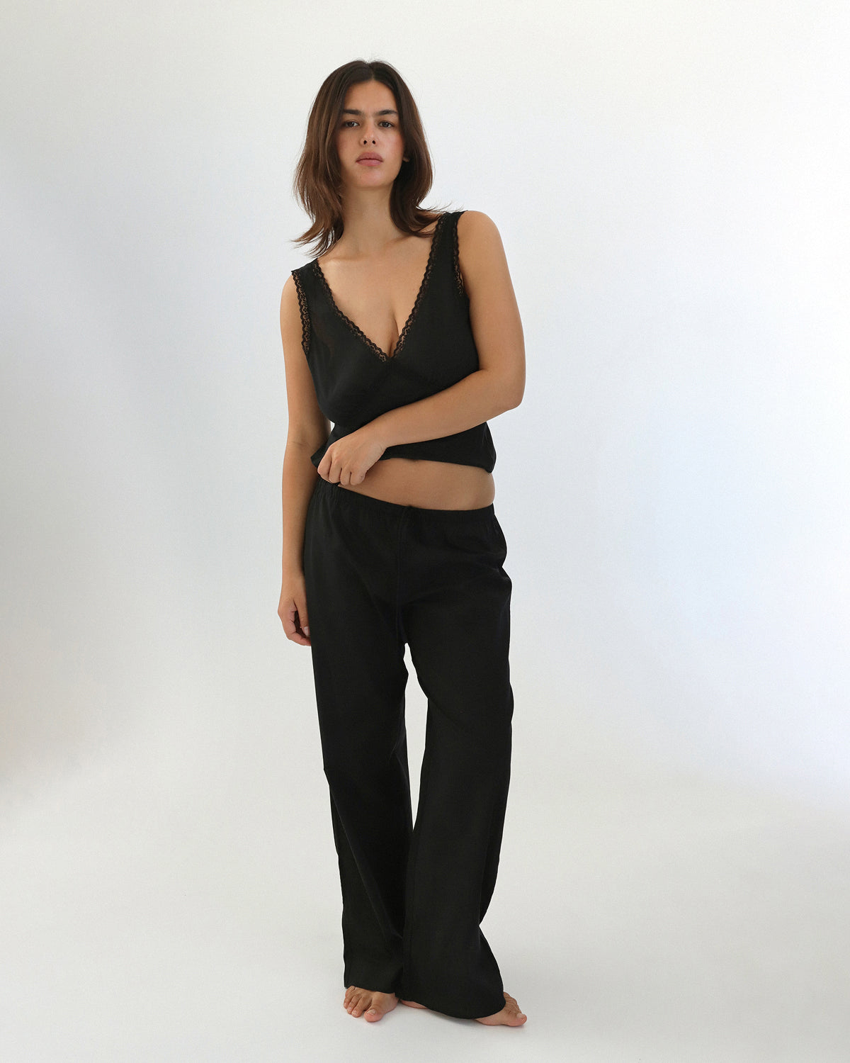 The Iris Tank: Cotton Voile Black 8 The Iris Tank: Cotton Voile Black