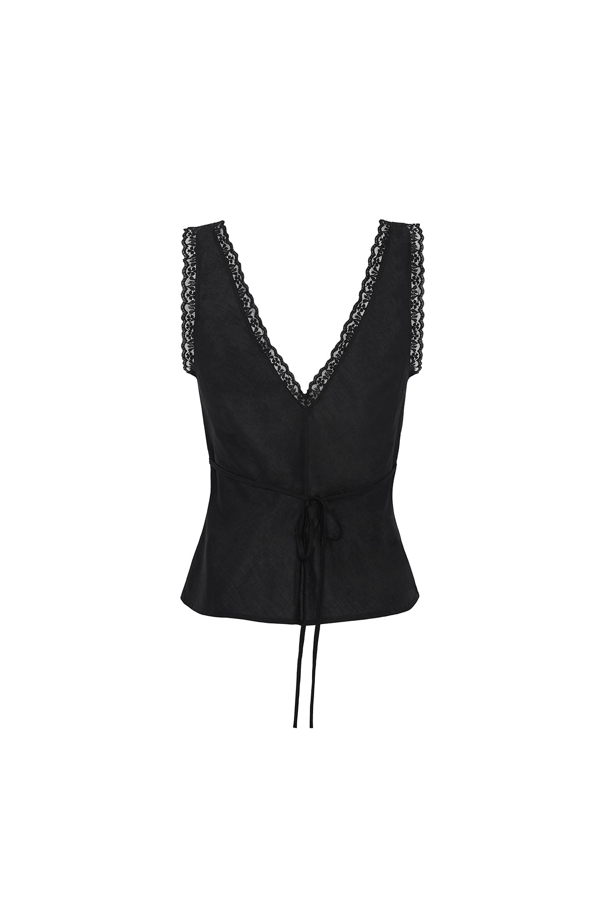 The Iris Tank: Cotton Voile Black 9 The Iris Tank: Cotton Voile Black