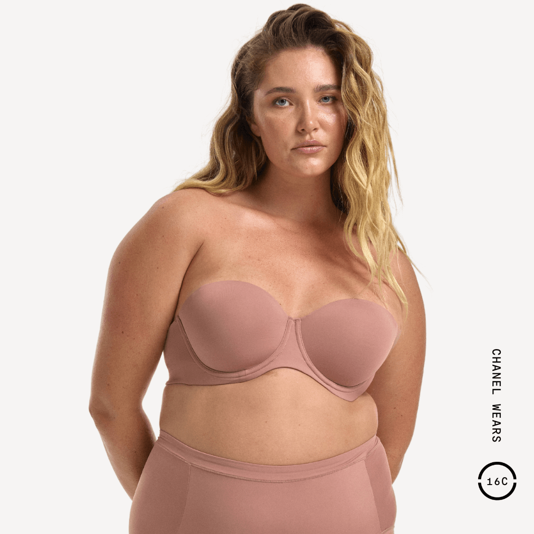 Low Cut Strapless Padded Bra