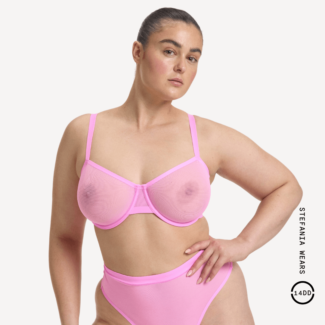 Mesh Balconette Bra 3 Mesh Balconette Bra