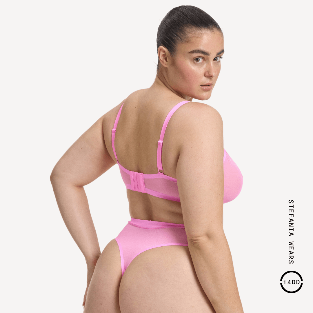 Mesh Balconette Bra 4 Mesh Balconette Bra
