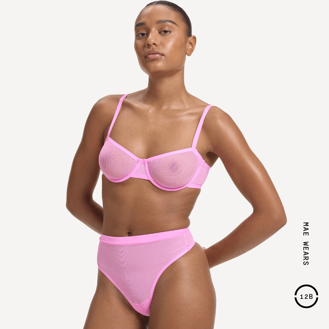 Mesh Balconette Bra 5 Mesh Balconette Bra