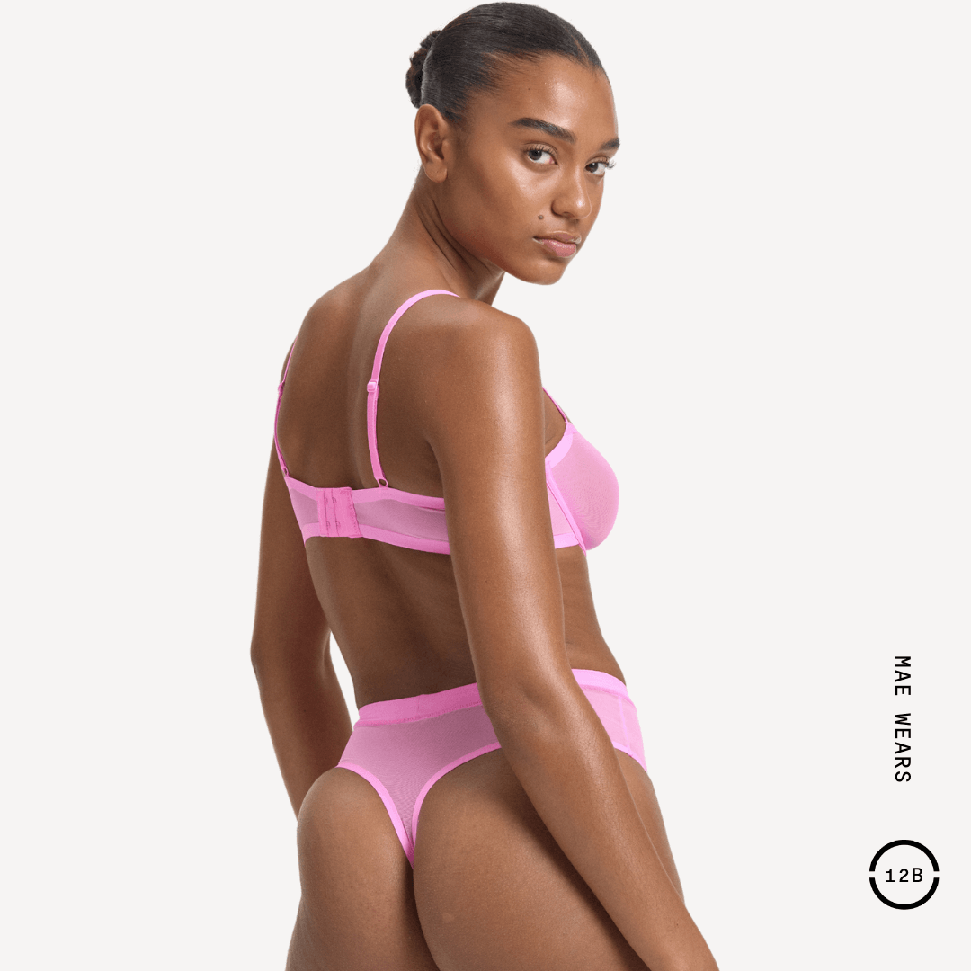 Mesh Balconette Bra 7 Mesh Balconette Bra