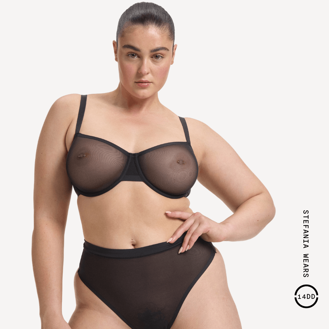 Mesh Balconette Bra 8 Mesh Balconette Bra