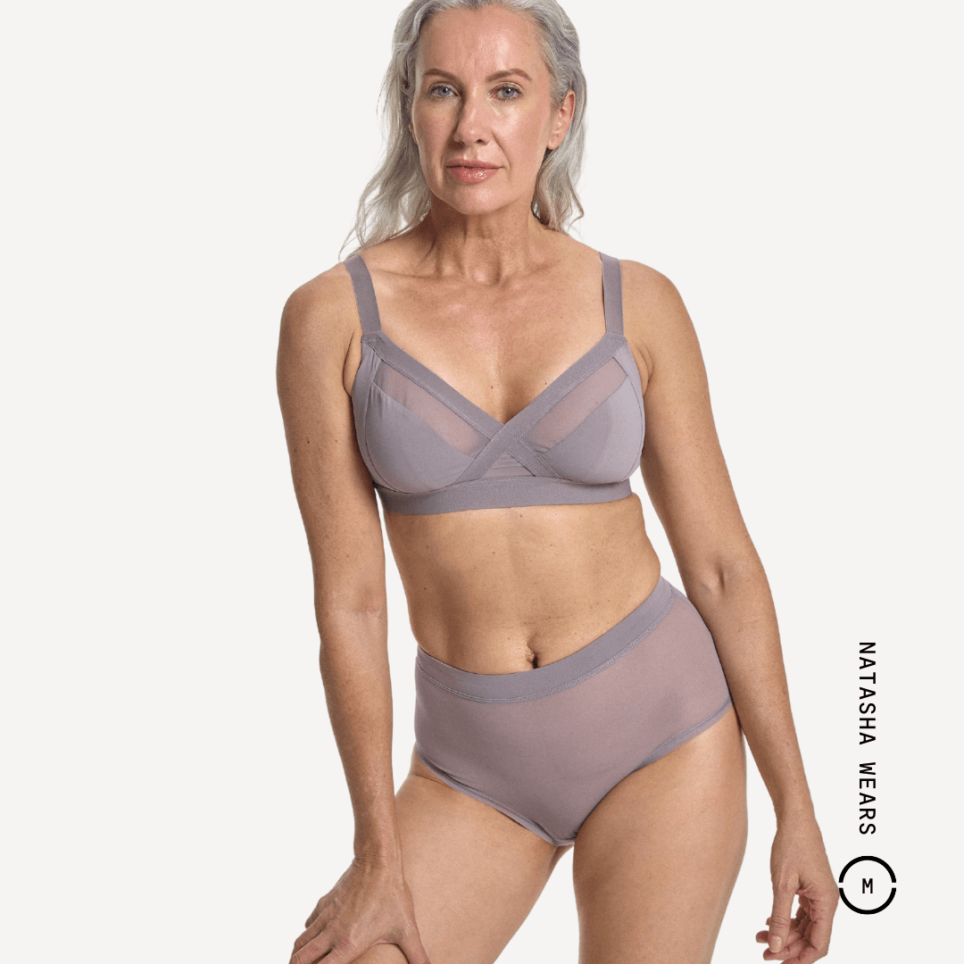 Mesh High Waist Brief - Archive