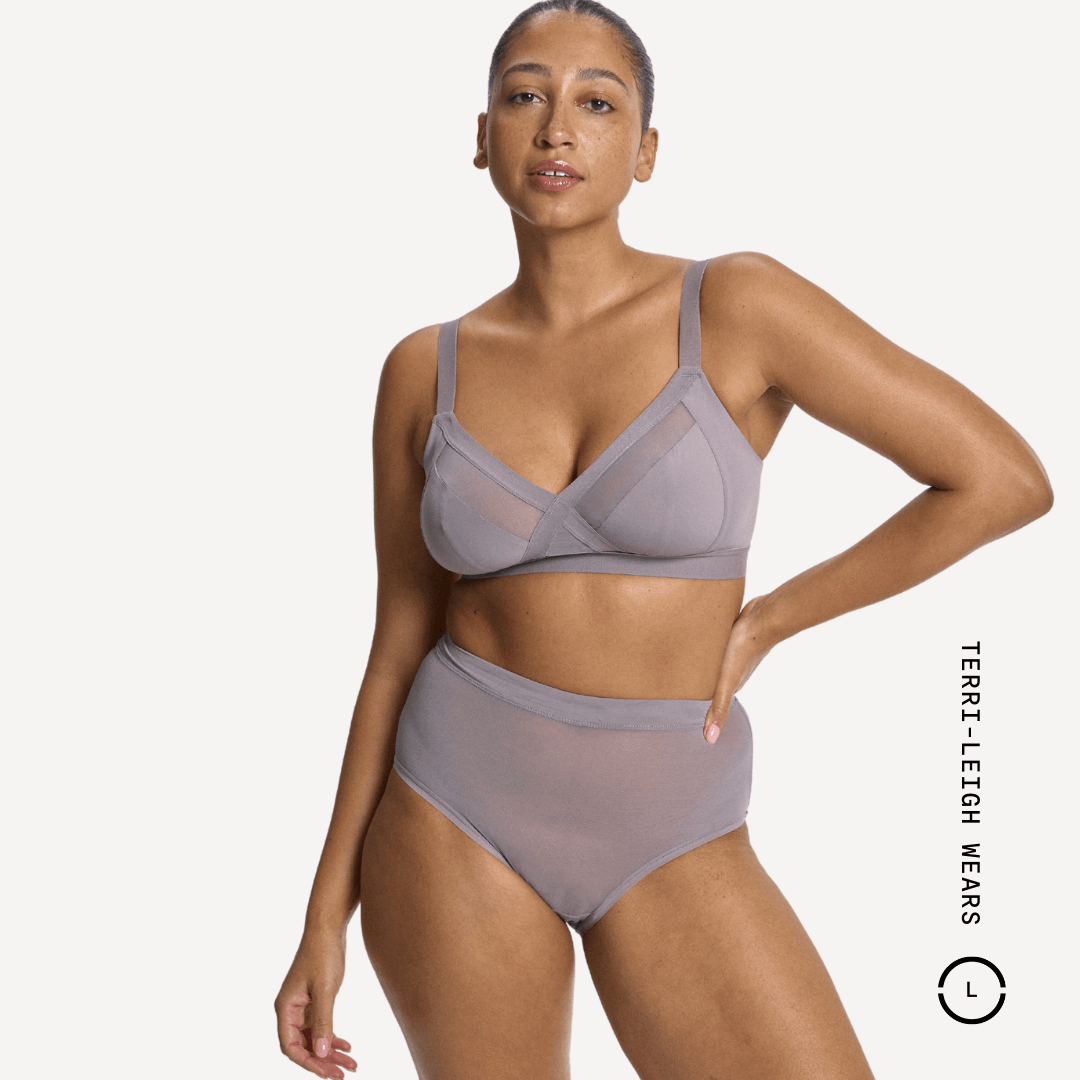 Mesh High Waist Brief - Archive 5 Mesh High Waist Brief - Archive