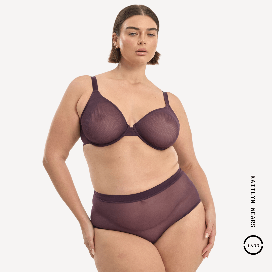 Mesh Underwire Bra