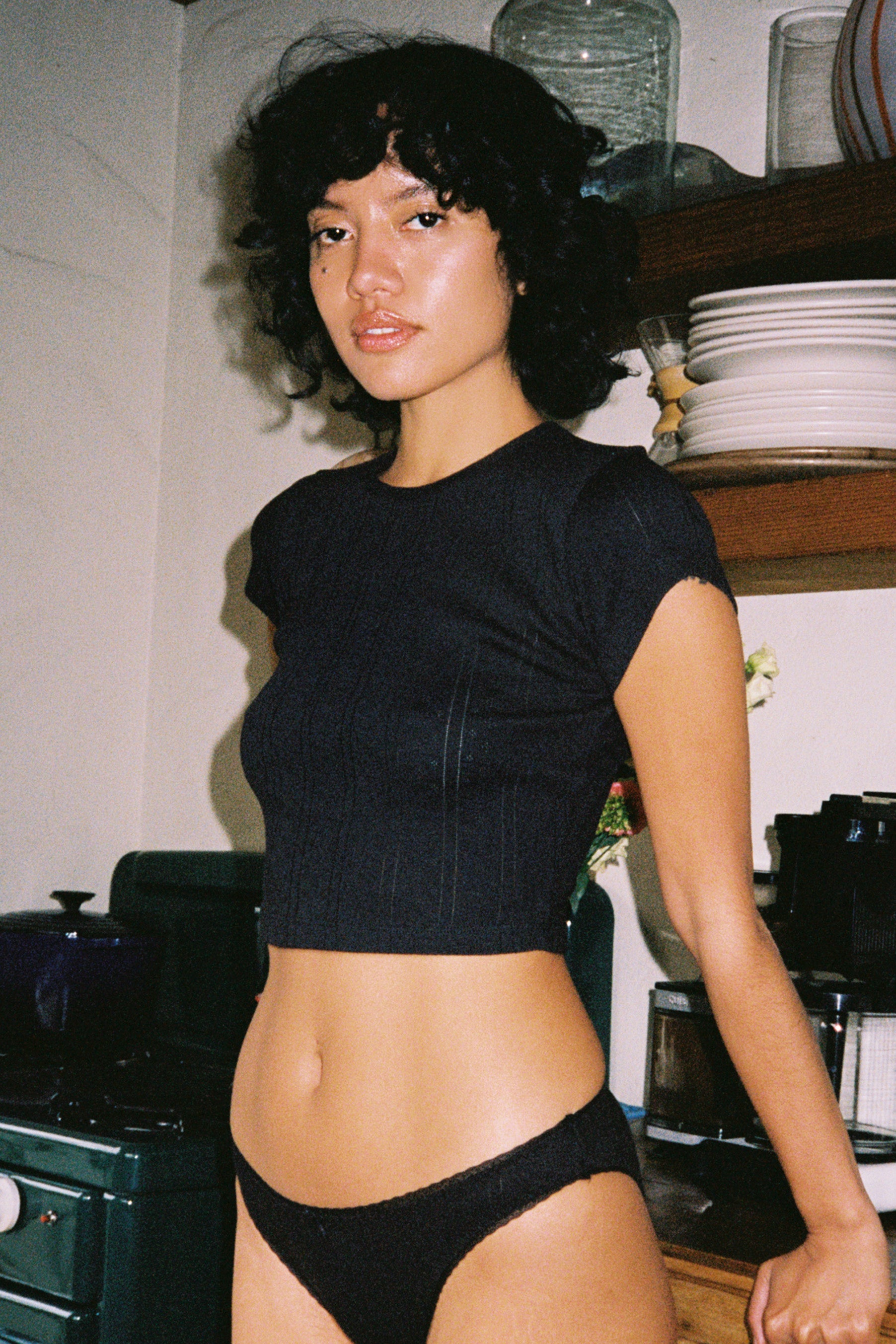 The Baby Tee Black